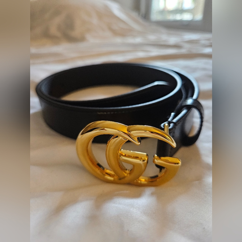 Authentic Gucci GG Thin Belt 80
